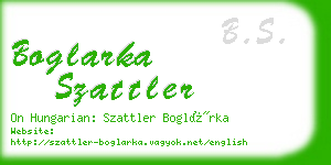 boglarka szattler business card